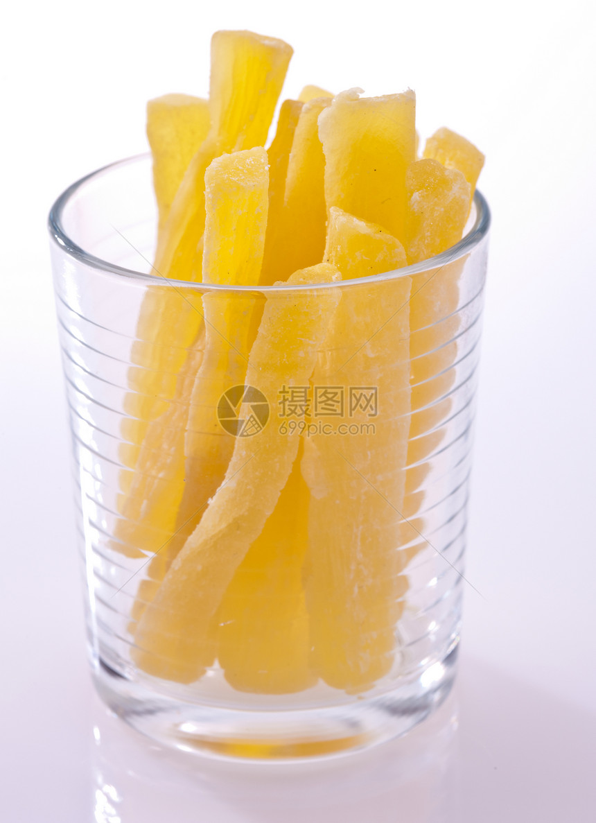干瓜棒玻璃甜点食物水果黄色图片