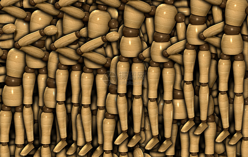 manequi 背景材料身体姿势团体数字木头模特人体作势者图片
