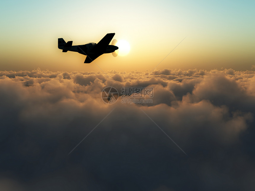 云层的平面假期航空气氛车辆天空运输多云翅膀机器旅行图片