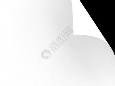 卷页渲染白色电脑数字化文档空白折叠卷曲角落曲线背景图片