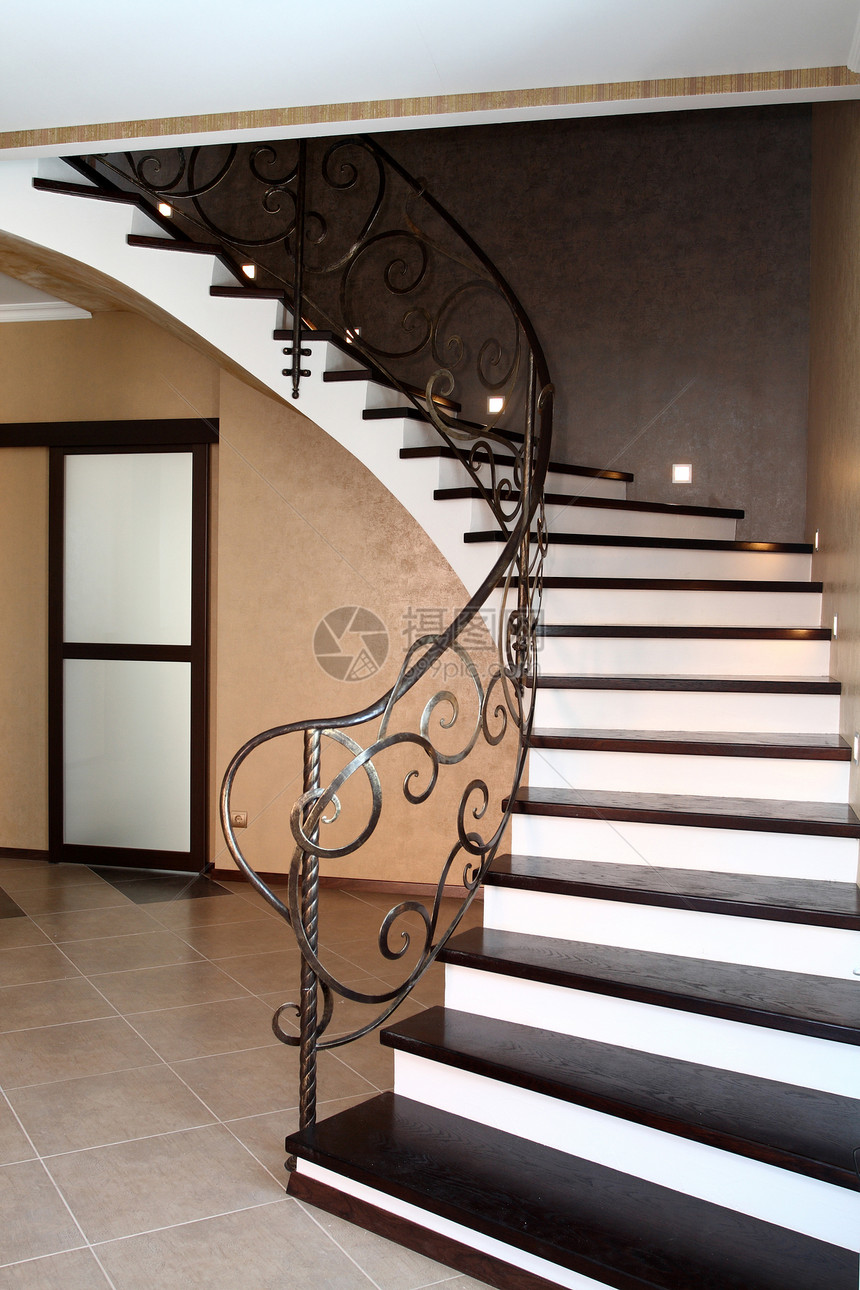 梯阶梯生活玻璃建筑学金属装饰品走廊天花板曲线大堂梯子图片