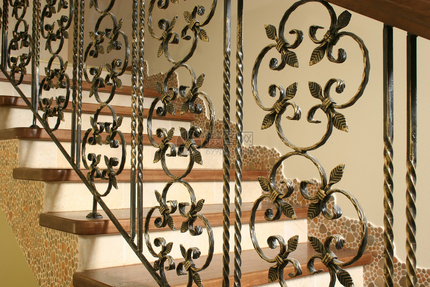梯阶梯房间优雅金属玻璃建筑学艺术装饰品建筑梯子曲线图片