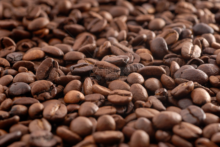 咖啡豆豆子粮食烘烤咖啡裂缝图片
