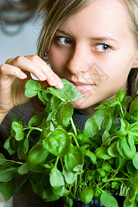 恶毒地我喜欢烤饼女人味享受香草美食活力人脸静物草本植物植物表演背景