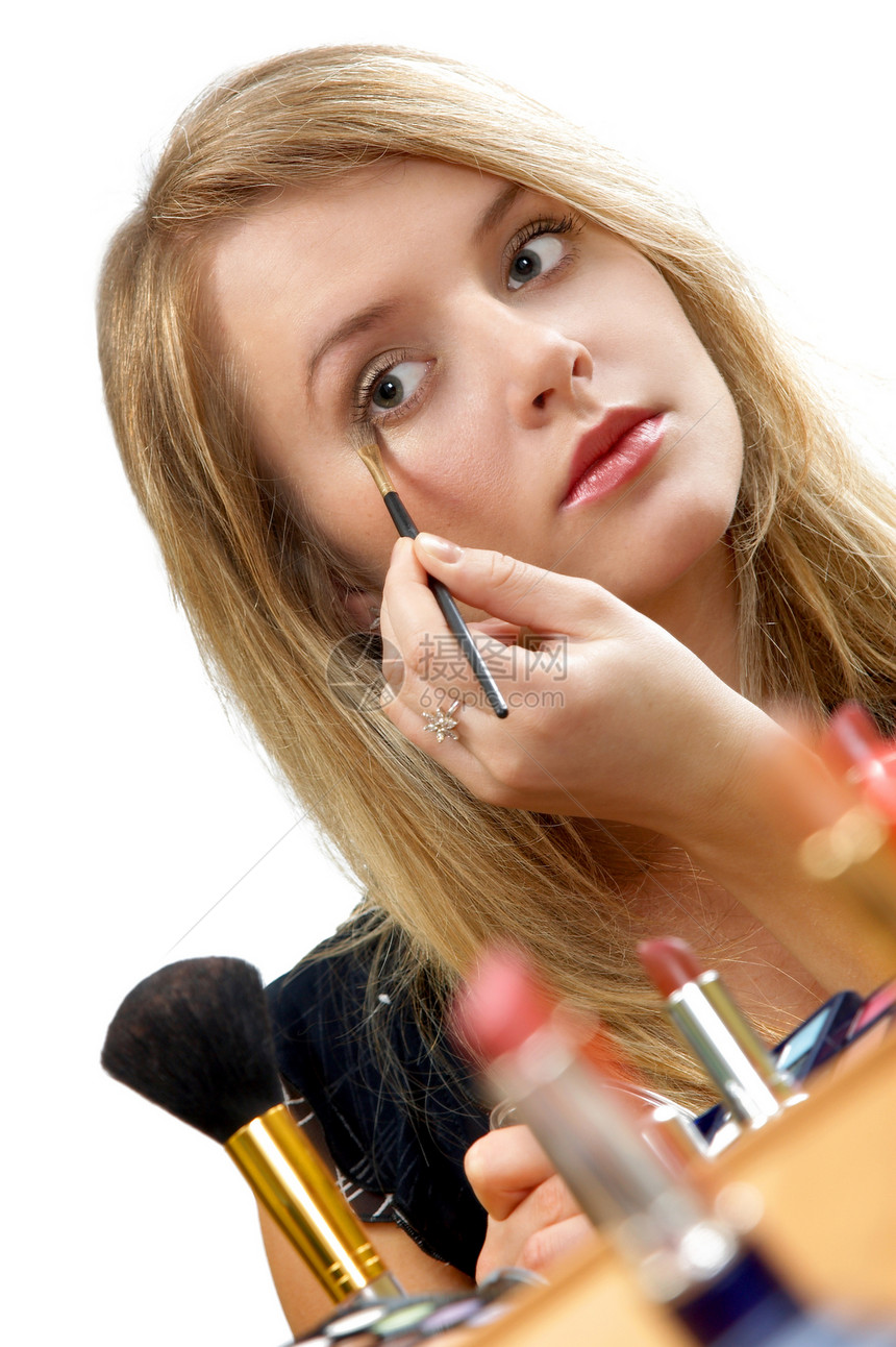 化妆舞台眼罩身体人体发型治疗香粉魅力皮肤鼻子图片