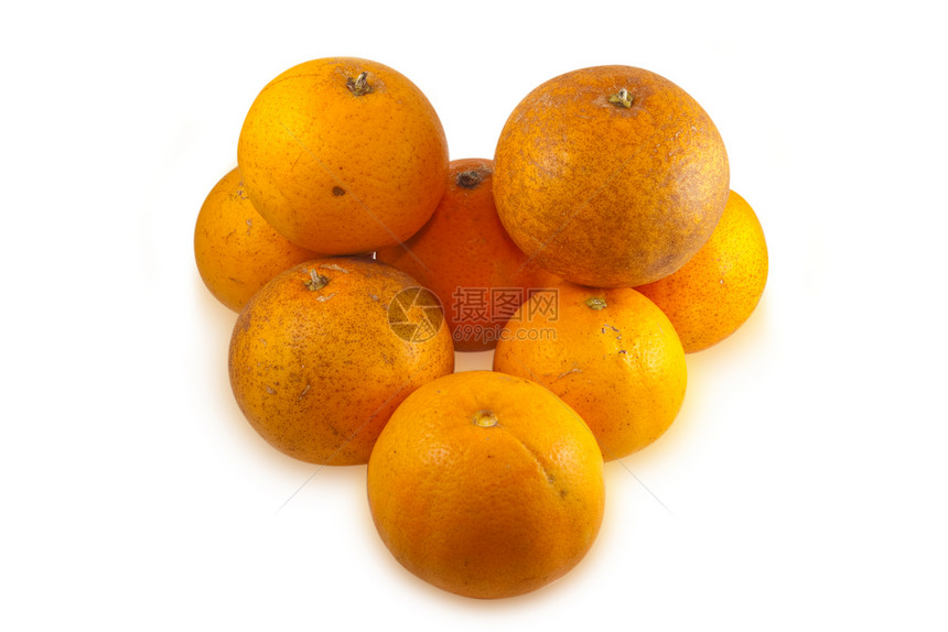 白色上分离的真橙色食物果汁橙子健康水果图片