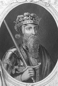 第三名爱德华三世皇家雕刻国王英语胡须统治者历史性骑士君主古董背景