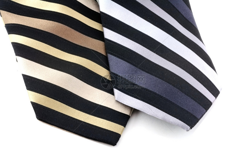 条形颈领带衣服服装白色服饰丝绸织物条纹管理人员纺织品商业图片