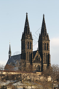 新哥特式圣彼得和保罗教堂分会历史性旅游建筑学纪念碑城市历史地标宗教座位吸引力背景