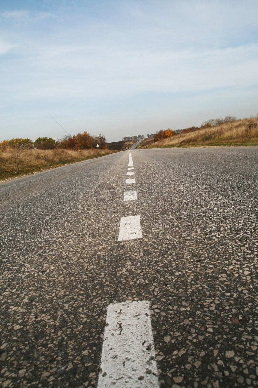 国家公路沥青乡村全景地平线旅行车道土地图片