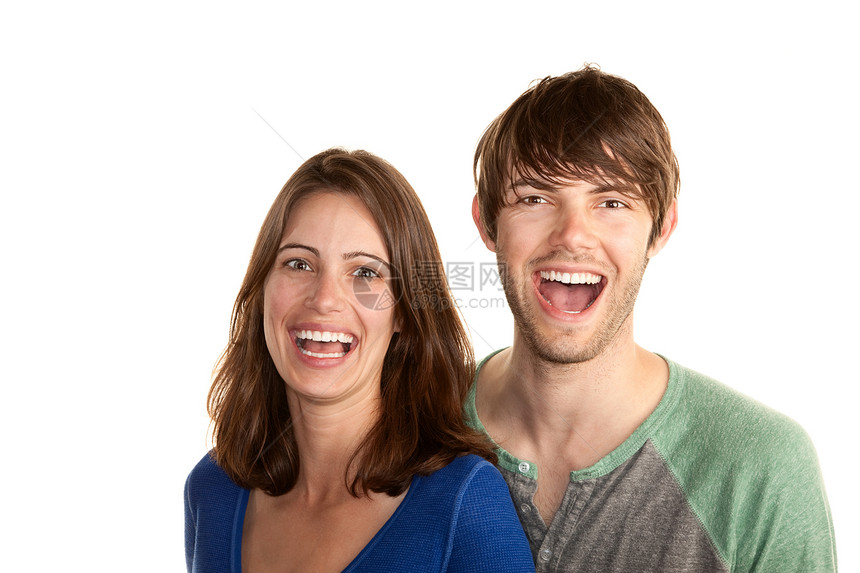 年轻夫妇妻子女朋友乐趣成人男人胡须女士丈夫夫妻微笑图片