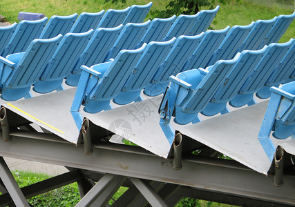 活动席位机动性塑料长椅座位椅子背景图片