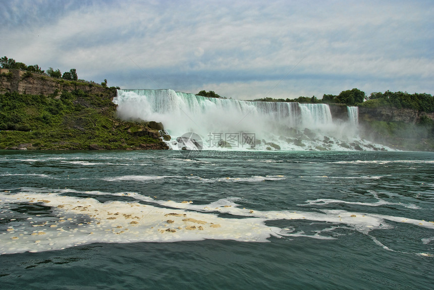 加拿大尼亚加拉瀑布目的地瀑布绿色旅游地方旅行天空图片