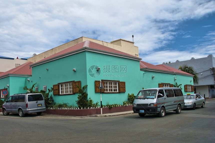 荷属安的列斯群岛圣马丁岛的海岸地区假期海浪海滩勘探享受旅行天空海洋热带风景图片