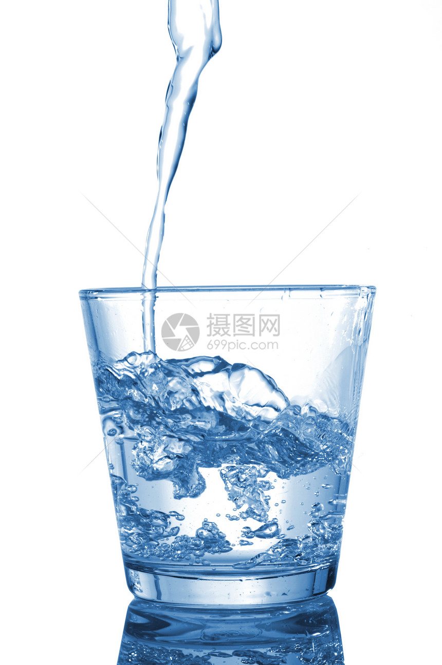 饮料水福利蓝色信号飞溅概念立方体生活瓶子食物运动图片
