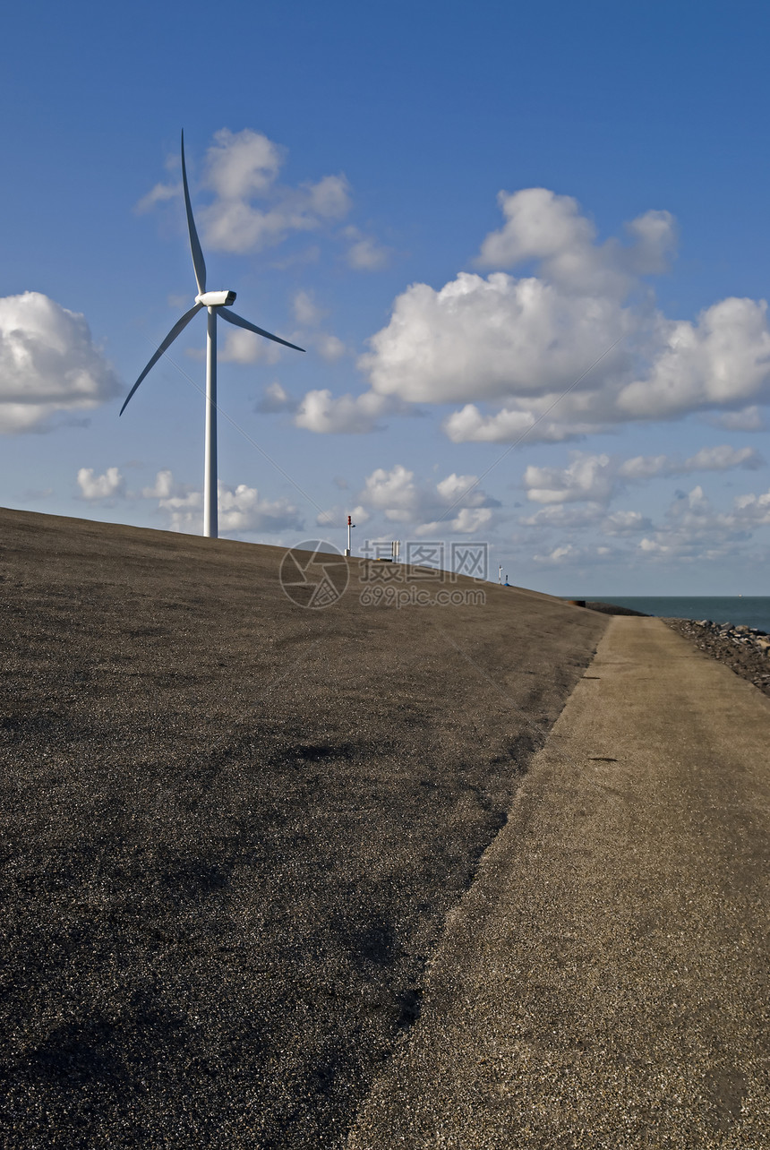 风风车金属植物螺旋桨环境天空农场风车翅膀蓝色刀刃图片