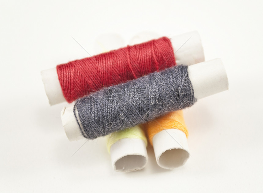 缝缝线刺时装宏观织物缝纫纺织品色彩用品女裁缝图片