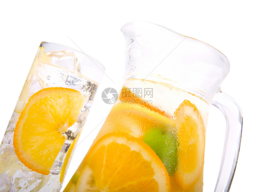 Cycrus 冰水柠檬白色茶点液体酒吧苏打玻璃水瓶水果橙子图片
