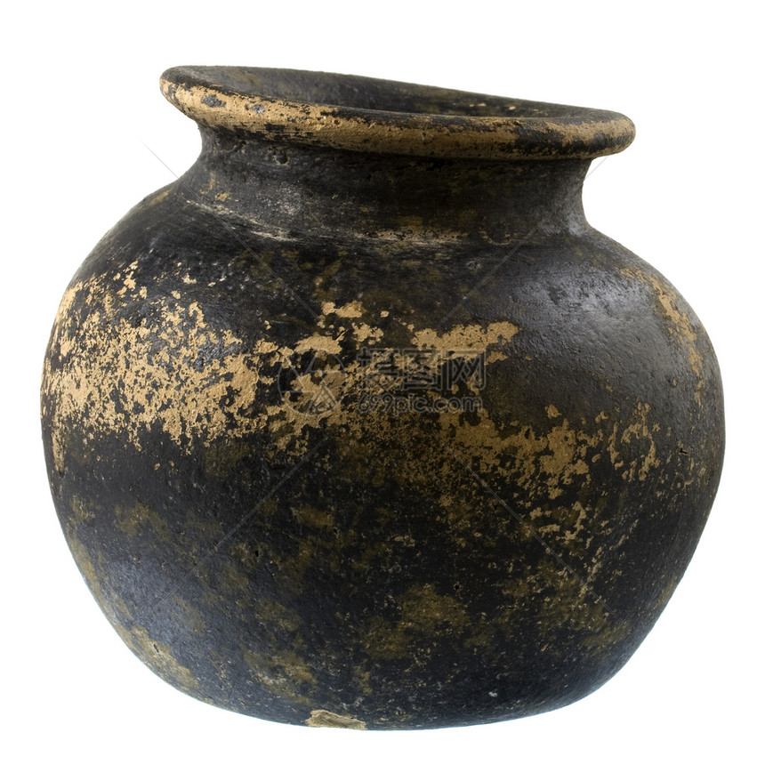 黑土和棕土陶瓷制品陶器黏土水壶花瓶工艺棕色图片