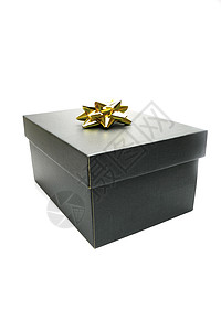 礼品盒白色盒子黑色庆典展示礼物背景图片