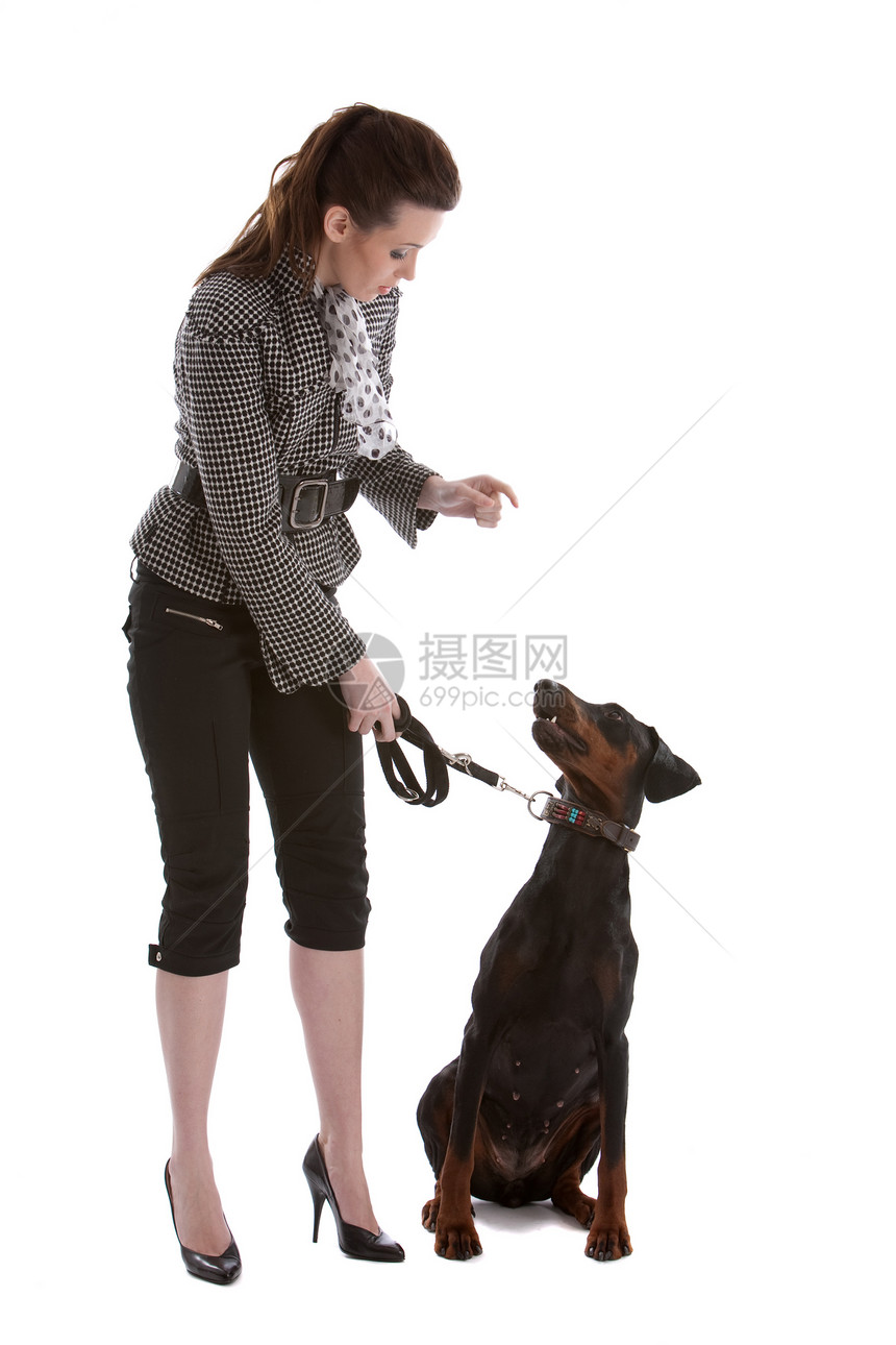注意当心训练宠物女性皮带动物女性化女士全身高跟鞋图片