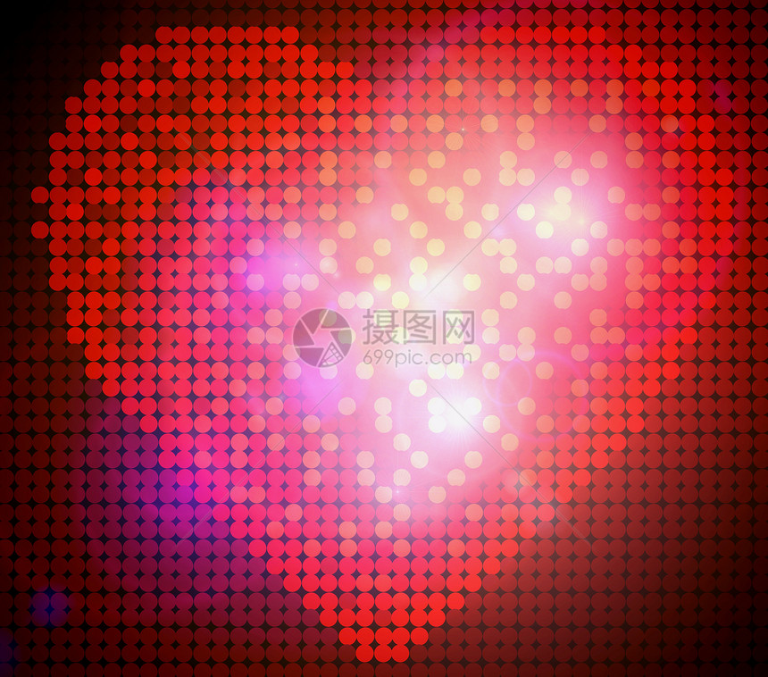 心脏背景桌面插图艺术闪电墙纸火花反射图片