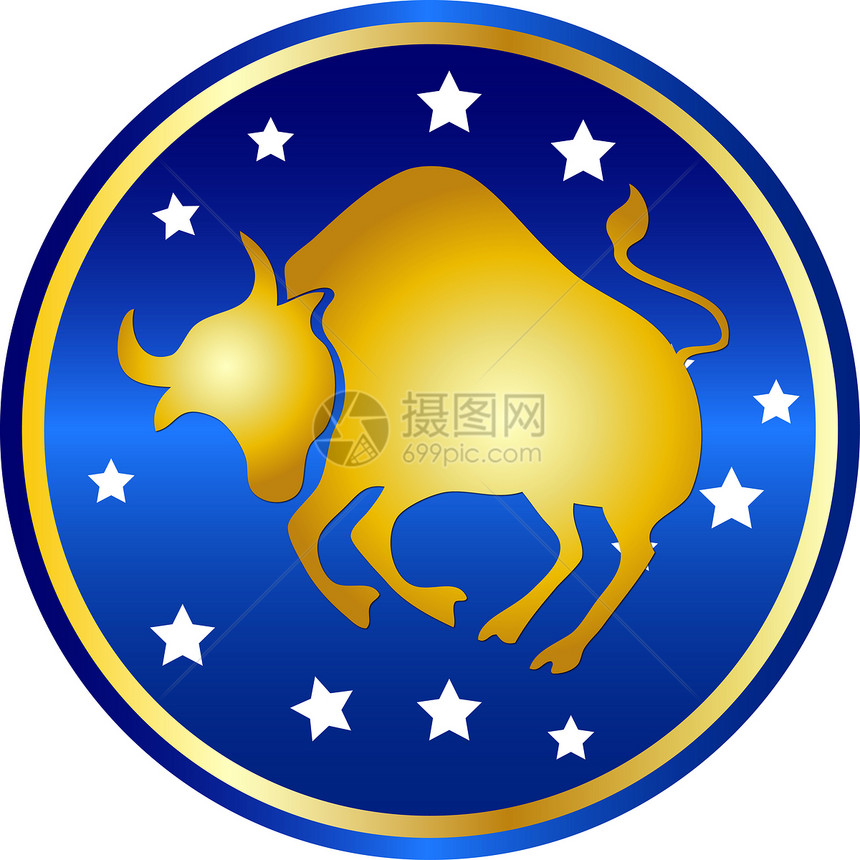 佐迪亚克标志图鲁斯公牛插图八字按钮预报十二生肖迷信星星图片