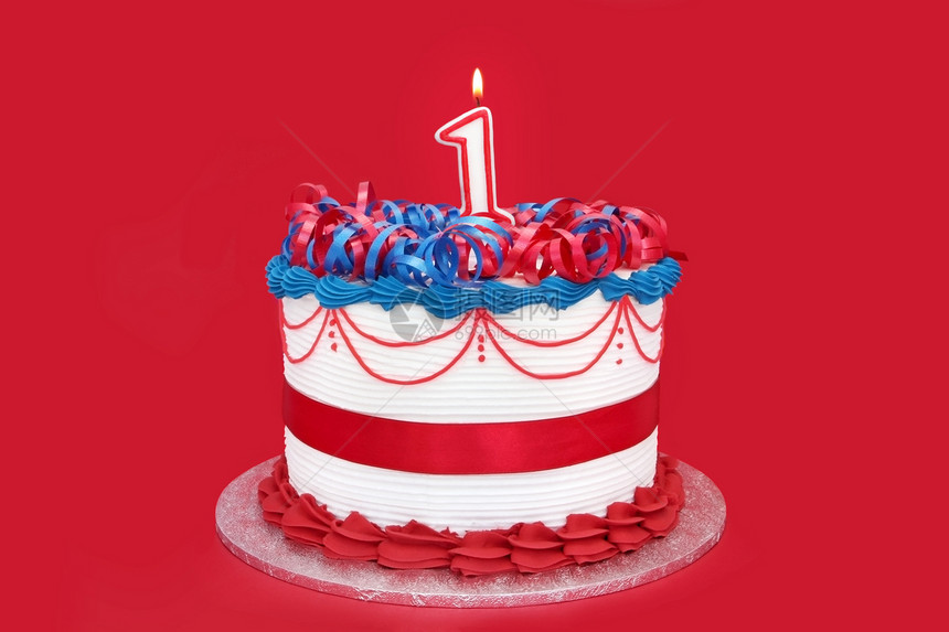 头号生日蛋糕活动白色公众蓝色红色冰镇生日蜡烛活力图片