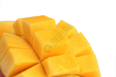 芒果黄色热带水果红色白色食物脸颊宏观背景图片