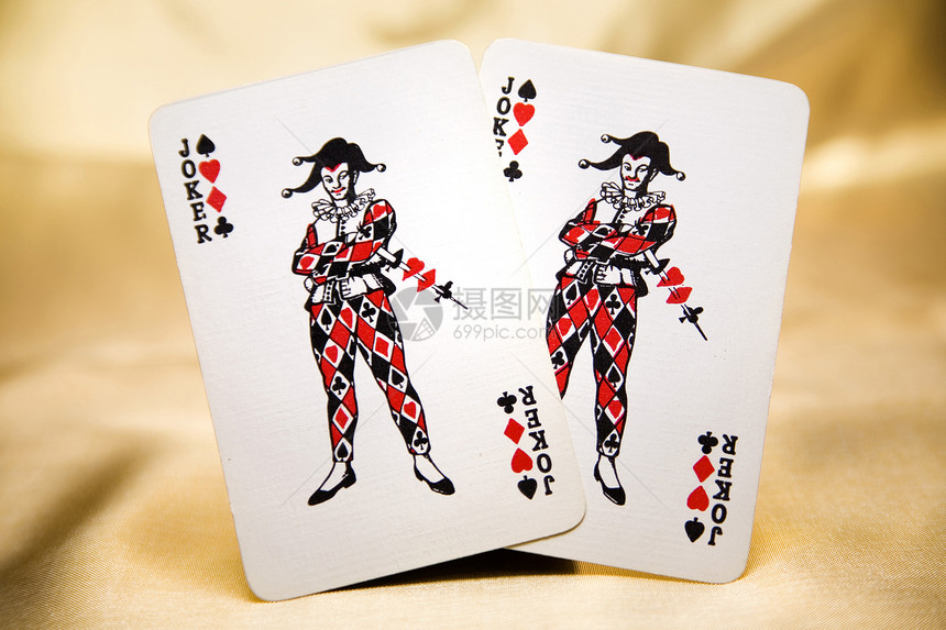 两个小丑扑克黑桃游戏俱乐部娱乐钻石图片