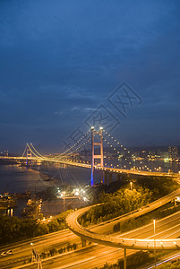 香港三马桥勃起状况风景建筑学场景名胜分界线夜景日出日落背景图片