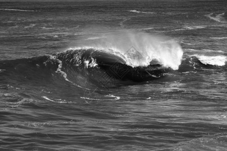 沙滩海浪海洋波浪背景图片