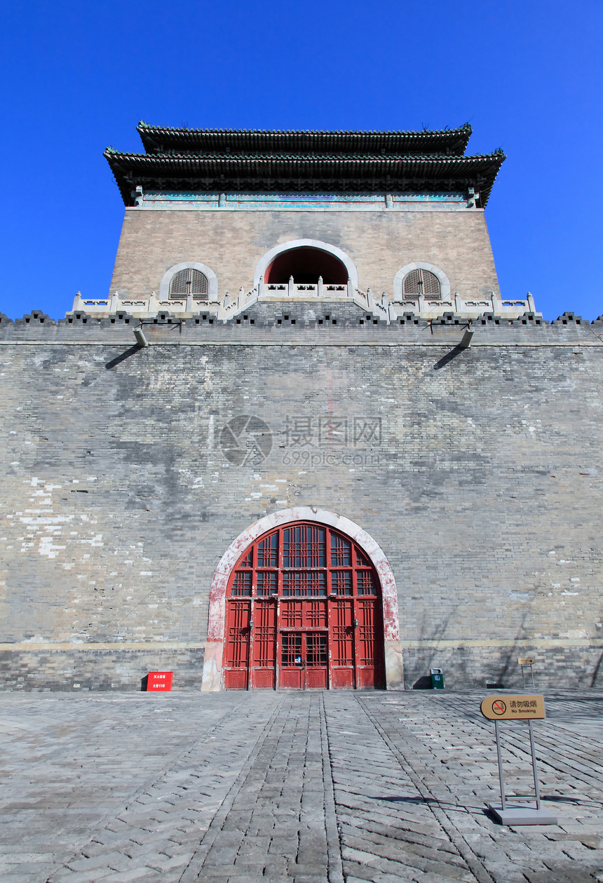 中国北京市正式的钟楼 北京城市中心多样性文化首都历史图片