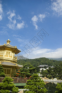 中国建筑红色照片墙纸旅行建筑传统背景图片