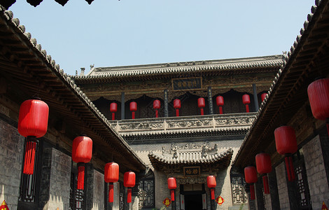 中国中国建筑旅行建筑墙纸传统红色照片背景图片