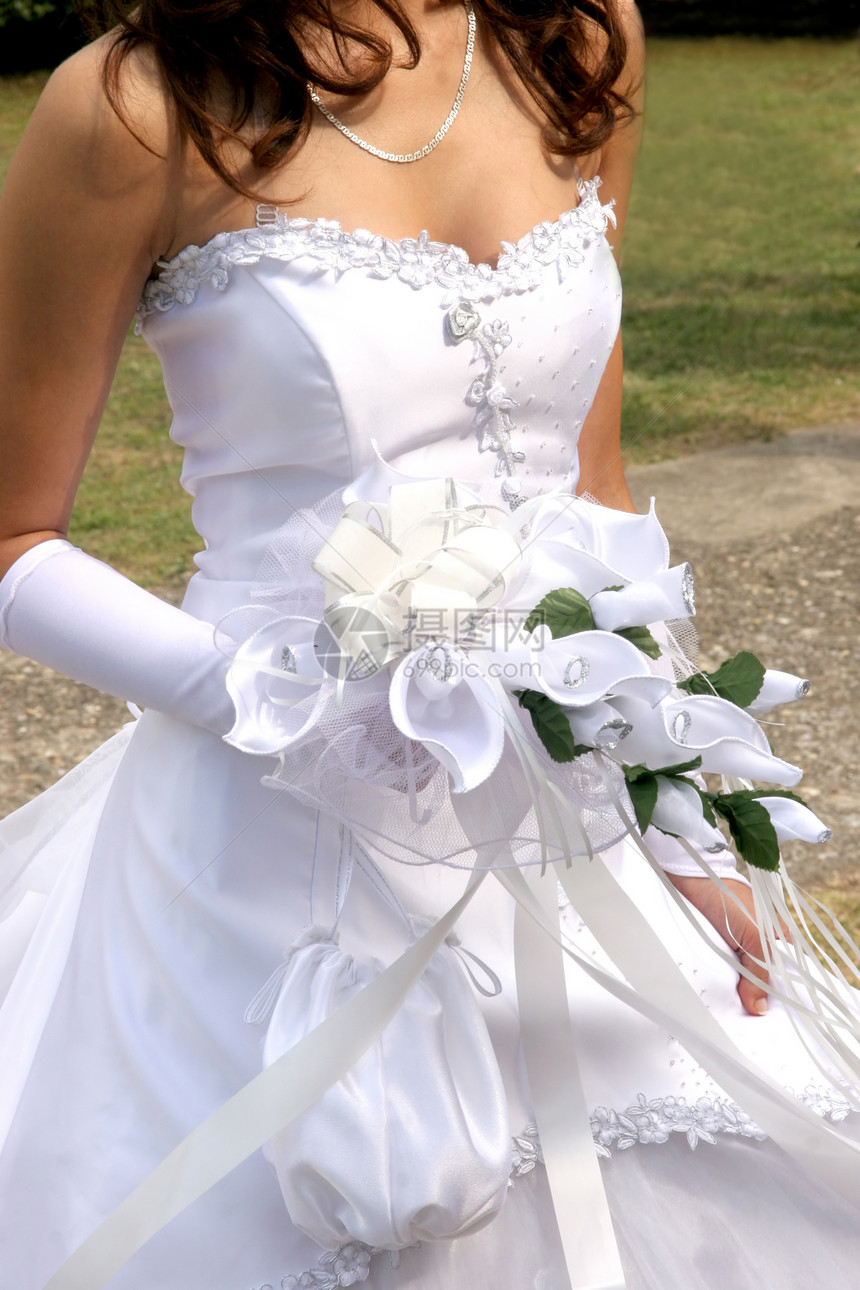 新娘婚纱女性仪式女士植物群希望裙子婚礼花束玫瑰图片