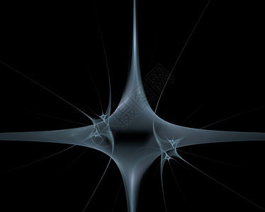 抽象星黑色触手插图艺术几何蓝色背景图片