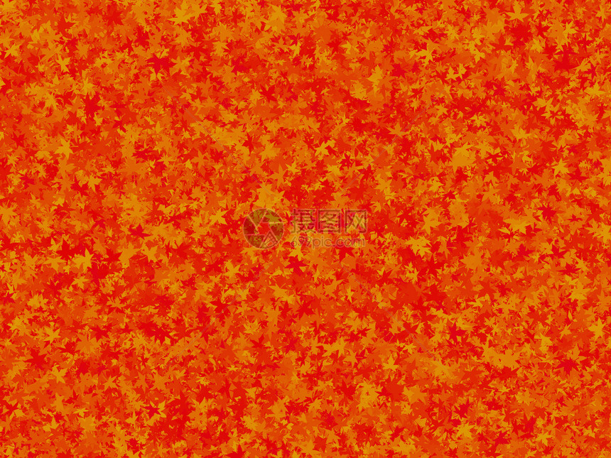 秋落假的背景红色插图季节图片