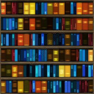 老书柜无缝书架阅读纺织品学习房间装饰墙纸图书馆店铺风格教育背景