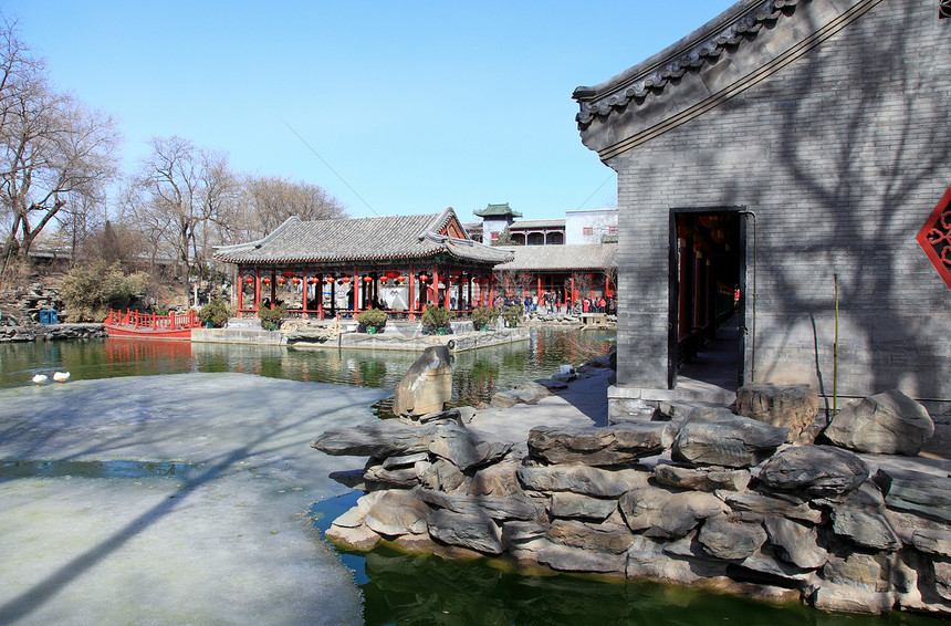 北京的宫子公公历史王朝住宅公园花园游客文化房子城市皇帝图片