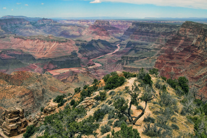 美国大峡谷天空岩石旅行天际风景沙漠峡谷图片