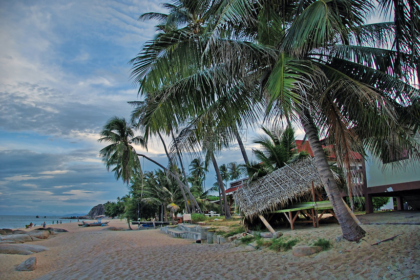 Koh Samui 泰国国家海滩热带假期地标太阳天空游泳气候公园图片