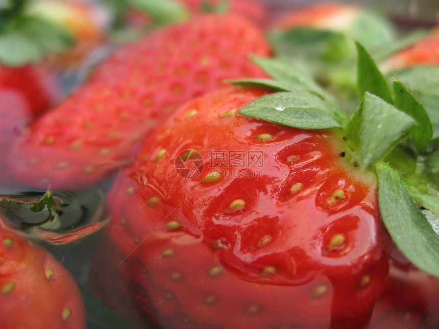 草莓健康饮食宏观美食饮食生活方式食物浆果甜食水果甜点图片