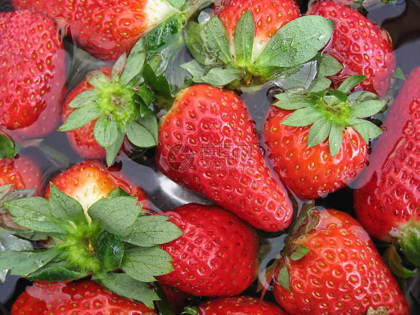 草莓甜食健康饮食浆果饮食水果茶点红色食物宏观生活方式图片