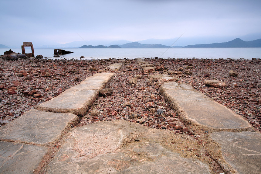 向海进海农村城市建筑运输速度岩石建筑学海滩海岸线驾驶图片