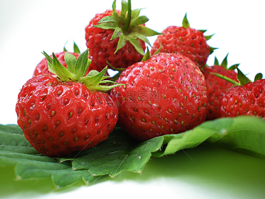 草莓水果圆圈诱惑季节饮食热情美食甜点果汁食物图片