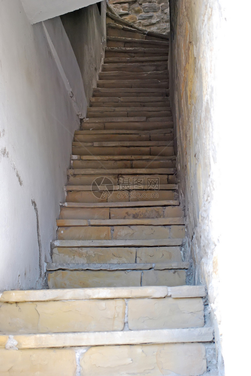 旧旧楼梯棕色小路古董脚步废墟入口途径石头阴影乡村图片