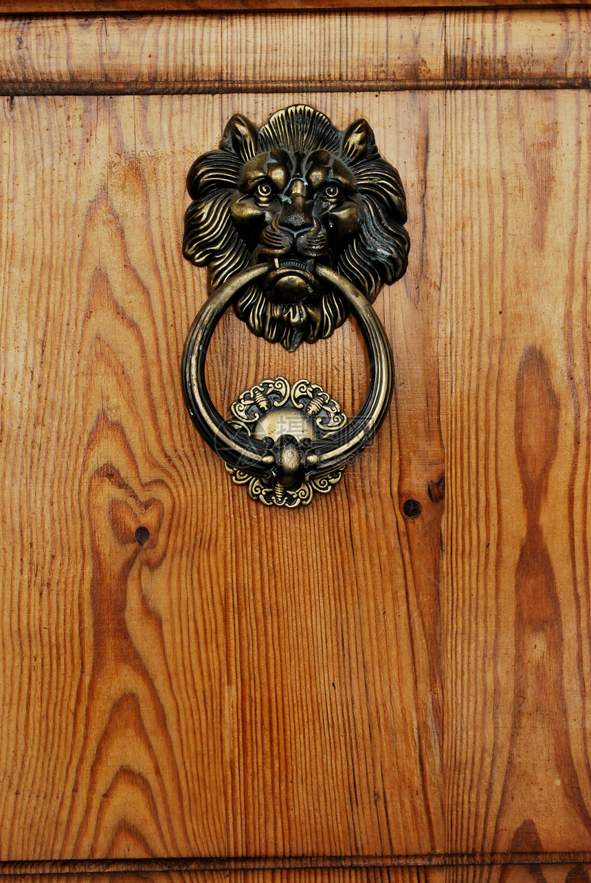 门铃响起古董工作硬件黑色卷轴狮子杰作白色戒指螺栓图片