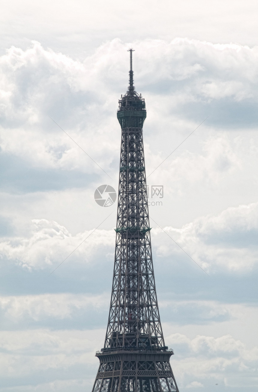 埃菲尔塔旅游城市纪念碑天空金属旅行戏剧性风景铁塔地标图片