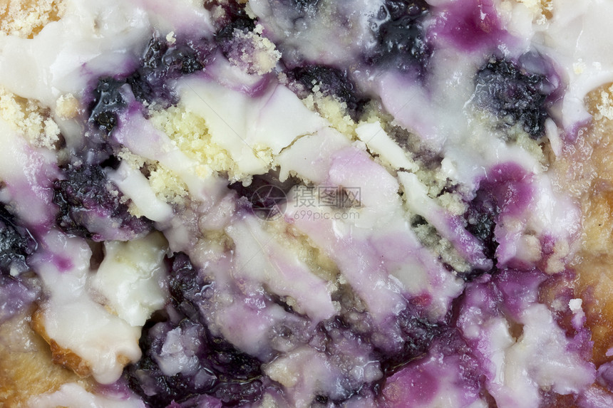 丹麦蓝莓糕饼图片